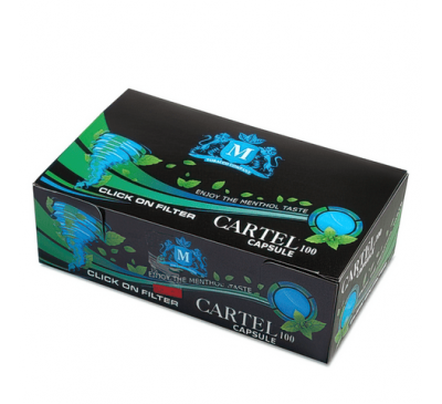 Гильзы для набивки сигарет Cartel 100 шт./уп. (с капсулами)